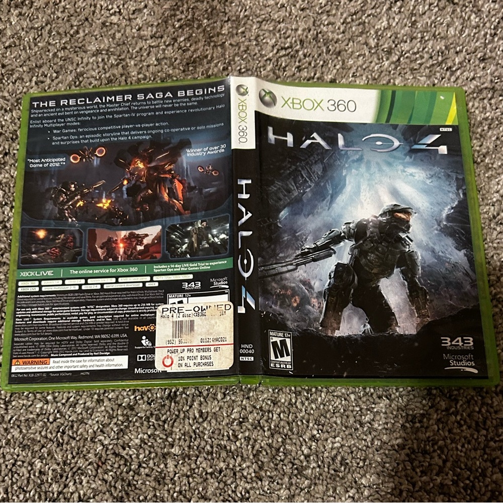 Halo 4 xbox 360 game